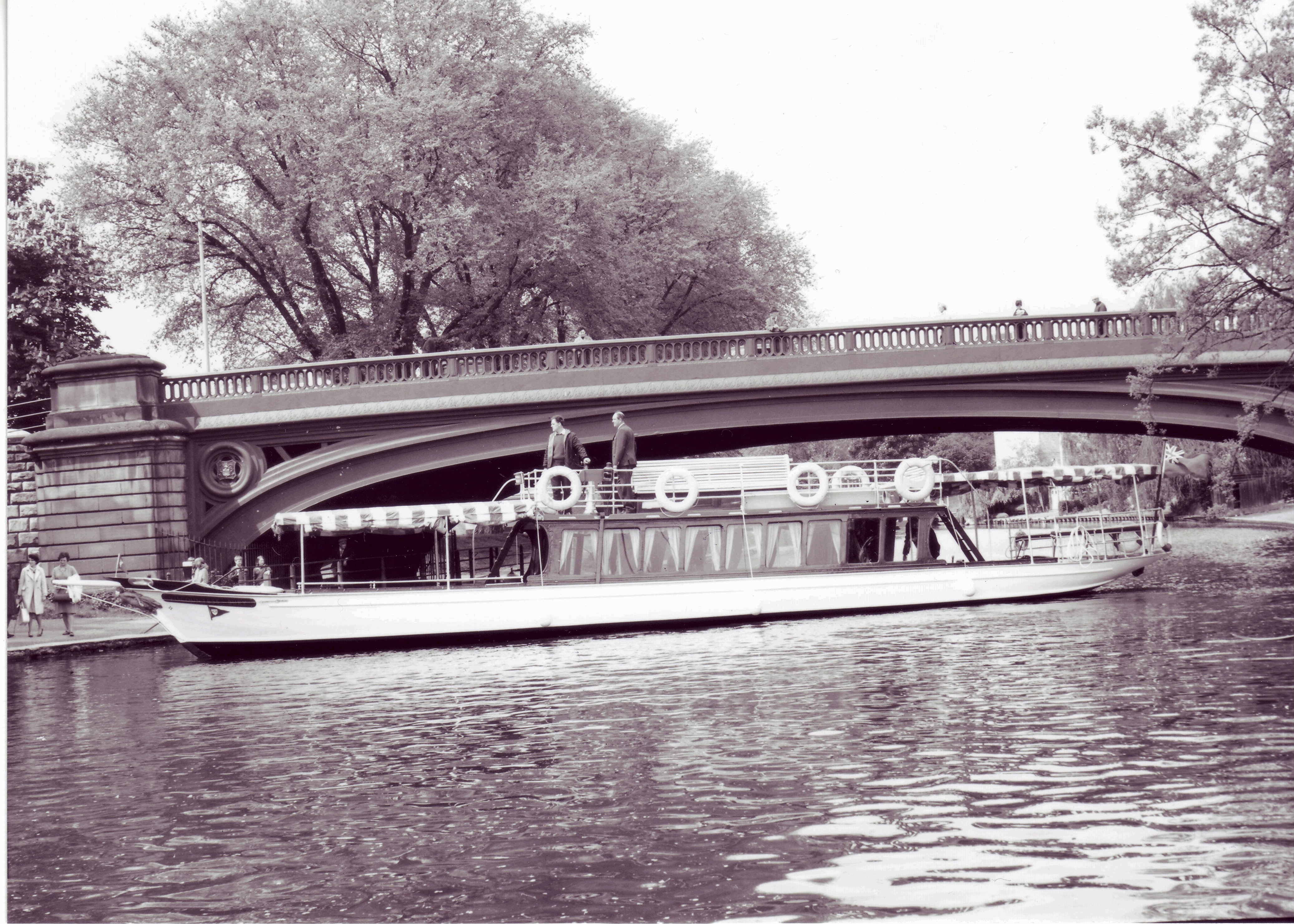Vi at Victoria Bridge Cambridge 1970s